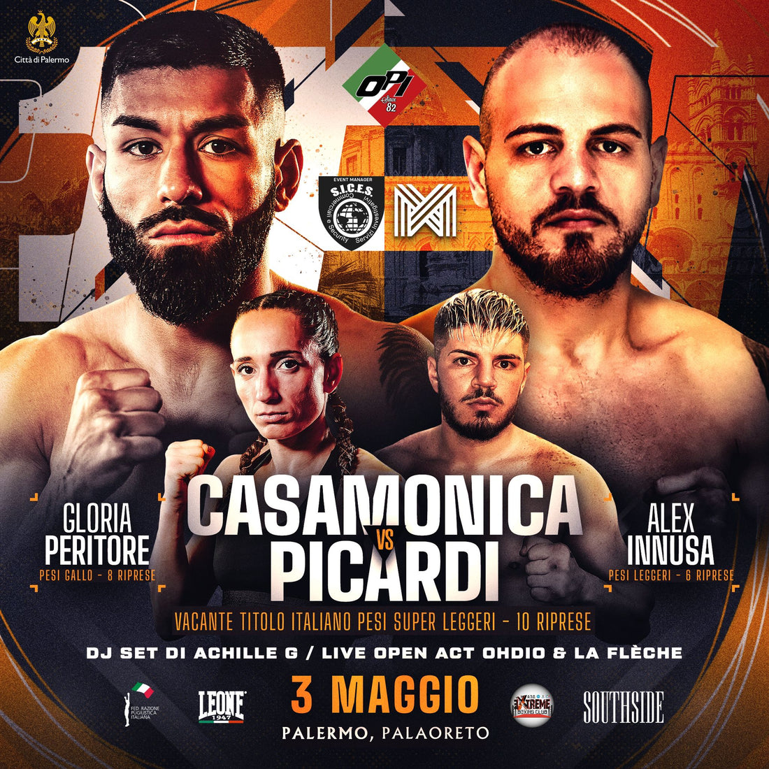 Dopo diversi anni la boxe professionistica torna in Sicilia, Palermo prossimo palco per il Titolo Italiano